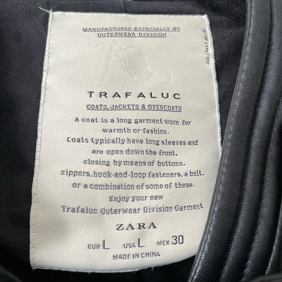 Zara Faux Leather Moto Jacket - Picture 4 of 6